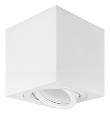 Oprawa natynkowa GU10 kwadrat 80x80x84 ruchoma biała