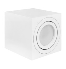 Oprawa natynkowa GU10 kwadrat 80x80x84 ruchoma biała | LVT