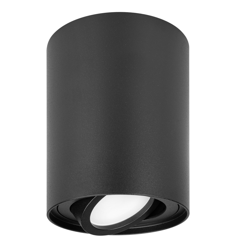 GU10 Round Surface-Mounted Light Fixture, 85x115, Adjustable, Black | LVT