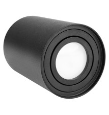 Oprawa natynkowa GU10 okrągła 85x115 ruchoma czarna