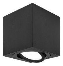 Oprawa natynkowa GU10 kwadrat 80x80x84 ruchoma czarna | LVT