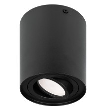 Oprawa natynkowa GU10 okrągła 96x125 ruchoma czarna
