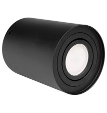 Oprawa natynkowa GU10 okrągła 96x125 ruchoma czarna | LVT