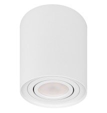 GU10 Round Surface-Mounted Light Fixture, 96x125, Adjustable, White | LVT