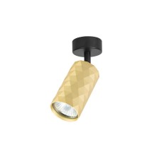 Kinkiet GU10 LED Glamour ruchomy x1 czarny + złoty | LVT
