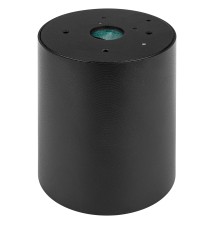 GU10 Round Surface-Mounted Light Fixture, 80x100, Black Acrylic | LVT