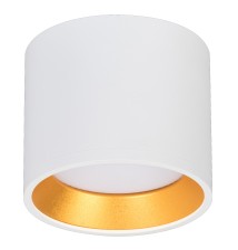 Oprawa natynkowa GX53 Golda okrągła biała + złota
