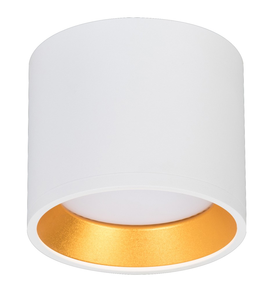 Oprawa natynkowa GX53 Golda okrągła biała + złota