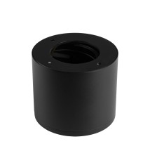 GX53 Golda Surface-Mounted Light Fixture, Round, Black + Gold | LVT