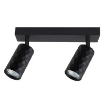 Kinkiet GU10 LED Glamour ruchomy x2 czarny | LVT