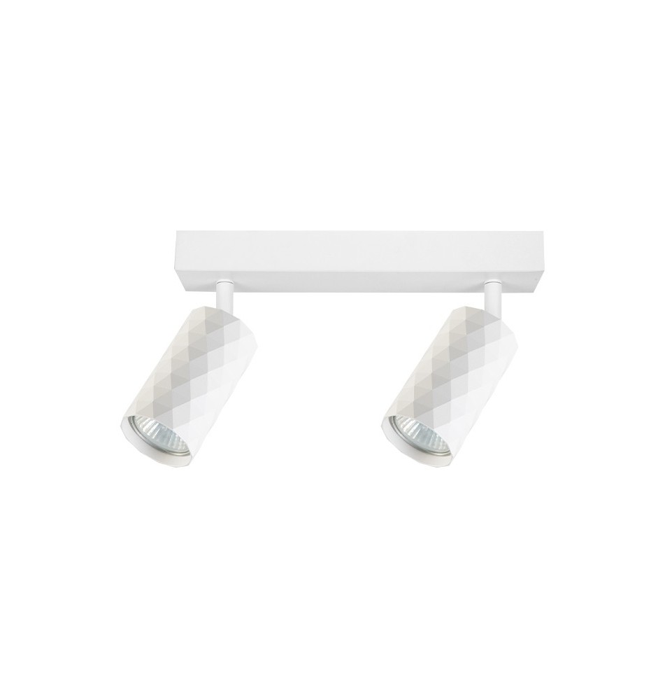 Kinkiet GU10 LED Glamour ruchomy x2 biały