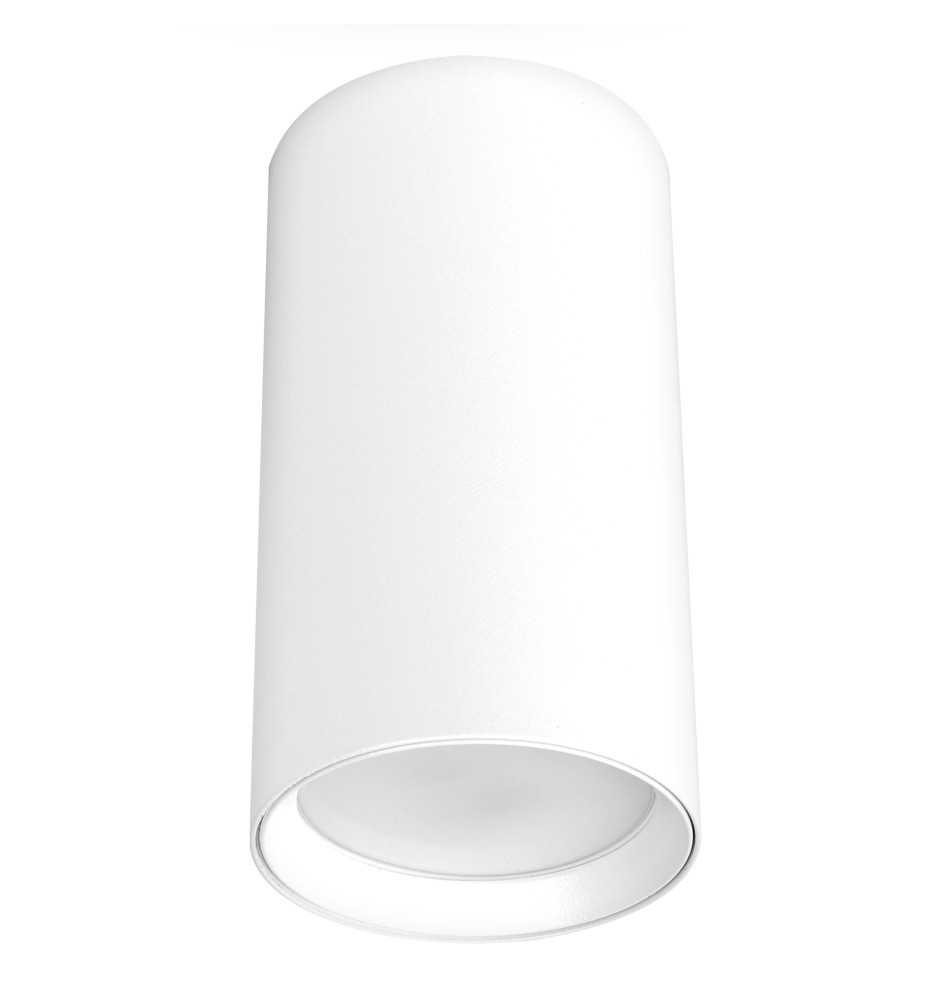 GU10 Round Surface-Mounted Light Fixture, 56x100, Fixed, White | LVT
