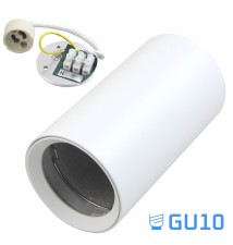 Oprawa natynkowa GU10 okrągła 56x100 stała biała