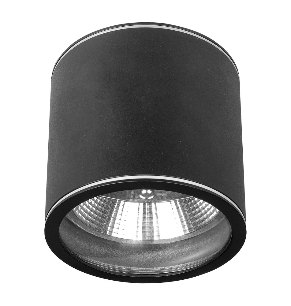 AR111 Round Surface-Mounted Light Fixture, 114x118, IP44, Black | LVT