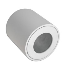 IP54 GU10 Surface-Mounted Round Light Fixture, 80x84, White | LVT