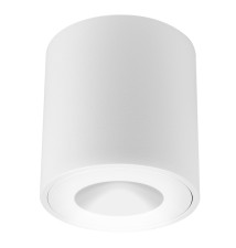 IP54 GU10 Surface-Mounted Round Light Fixture, 80x84, White | LVT