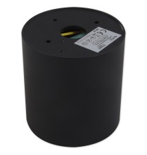 IP54 GU10 Surface-Mounted Round Light Fixture, 80x84, Black | LVT