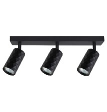 Kinkiet GU10 LED Glamour ruchomy x3 czarny