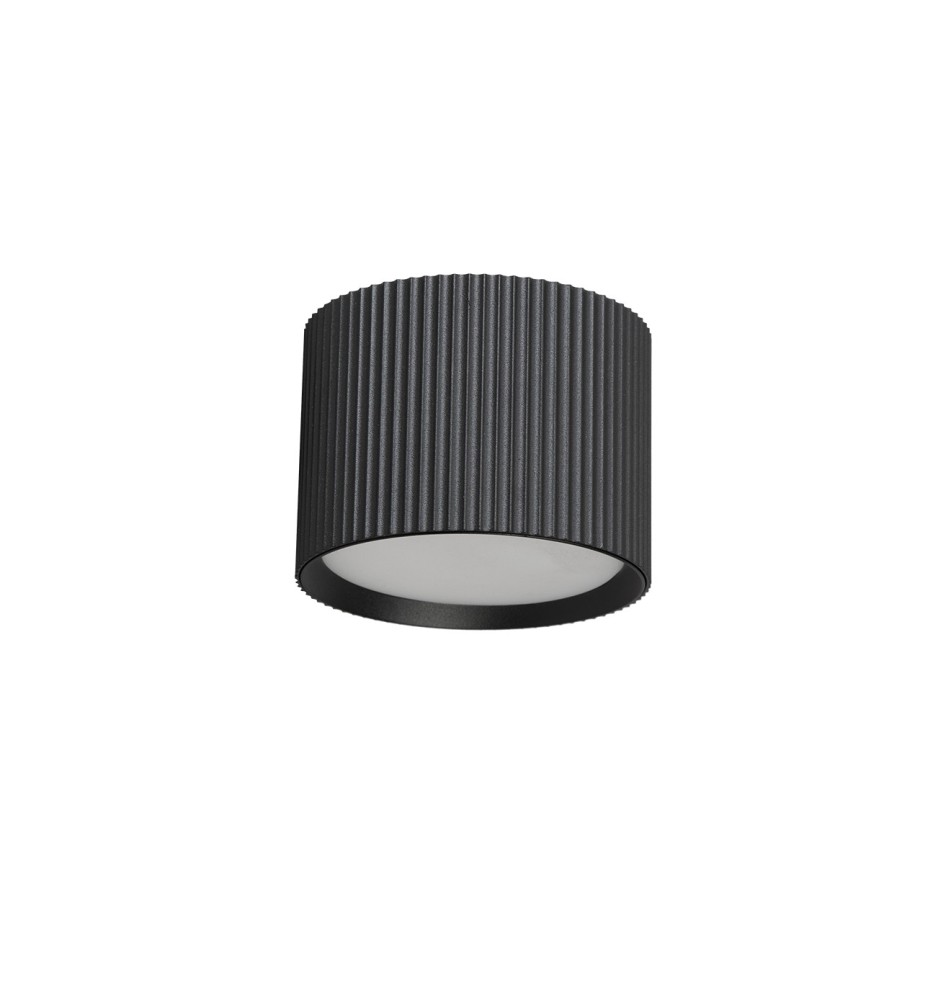 GX53 Gisele Round Black Surface-Mounted Light Fixture | LVT