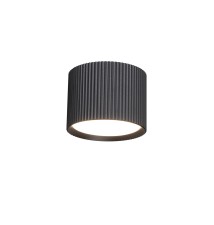 GX53 Gisele Round Black Surface-Mounted Light Fixture | LVT