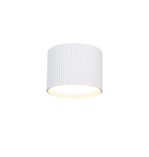 GX53 Gisele Round White Surface-Mounted Light Fixture | LVT