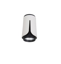 GU10 Surface-Mounted Light Fixture, White + Black | LVT