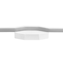 Mila IP20 LED Wall Sconce, 50 cm, 10 W, 4000 K, White | LVT