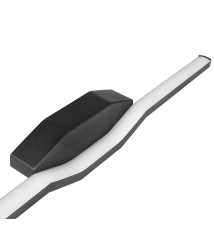 Mila IP20 LED Wall Sconce, 50 cm, 10 W, 4000 K, Black | LVT