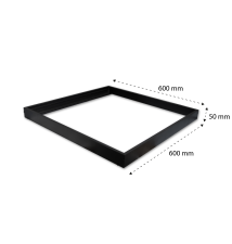 Ramka natynkowa do panelu LED 600x600 Czarna