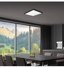 600x600x38mm 60W Black Ceiling-Mounted LED Panel | LVT