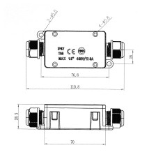 Złącze hermetyczne IP67 1/1