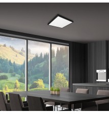 Panel LED nastropowy 600x600x38mm 40W czarny | LVT