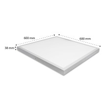 Panel LED nastropowy 600x600x38mm 40W