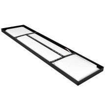 Panel LED nastropowy 300x1200x38mm 60W czarny | LVT