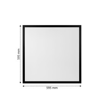595x595 28W 4500K Black LED Panel | LVT