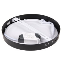 Proma 18W 4000K Black Round Surface-Mount LED Panel | LVT