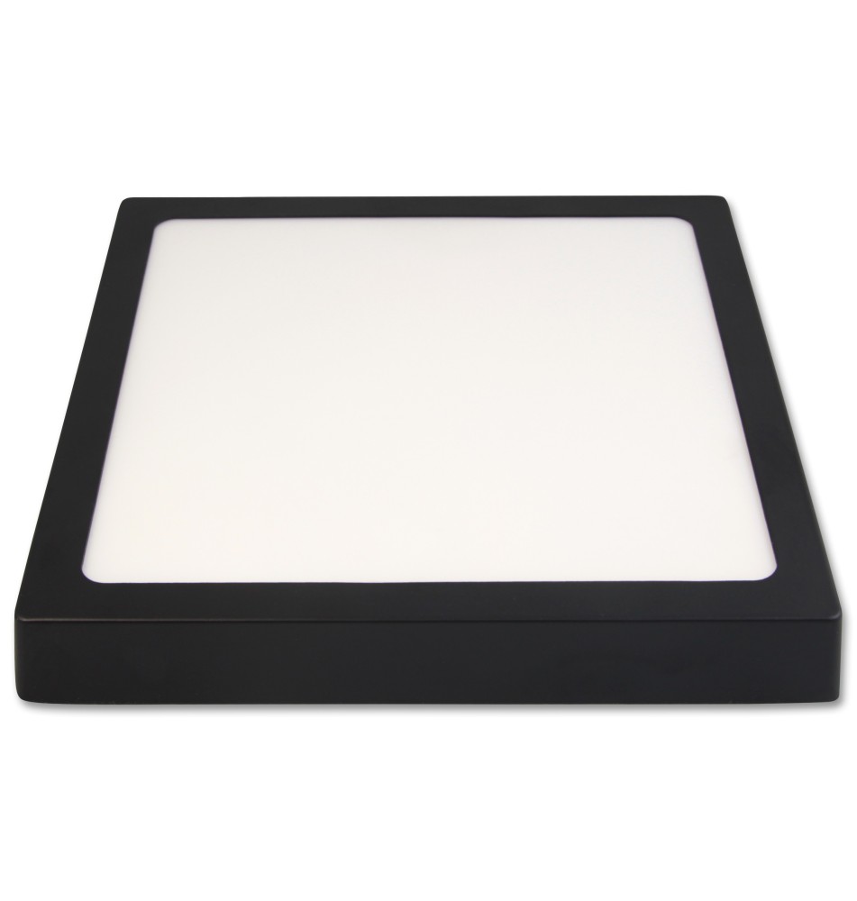 Panel LED natynkowy kwadrat Proma 18W 4000K czarny | LVT
