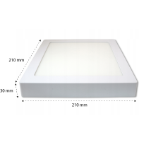 Panel LED natynkowy kwadrat Proma 18W 2700K