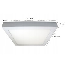 Panel LED natynkowy kwadrat Proma 24W 6500K | LVT