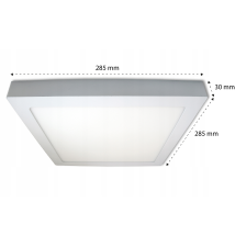 Panel LED natynkowy kwadrat Proma 24W 6500K