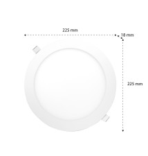 Proma 18W Round LED Panel, 2700K | LVT