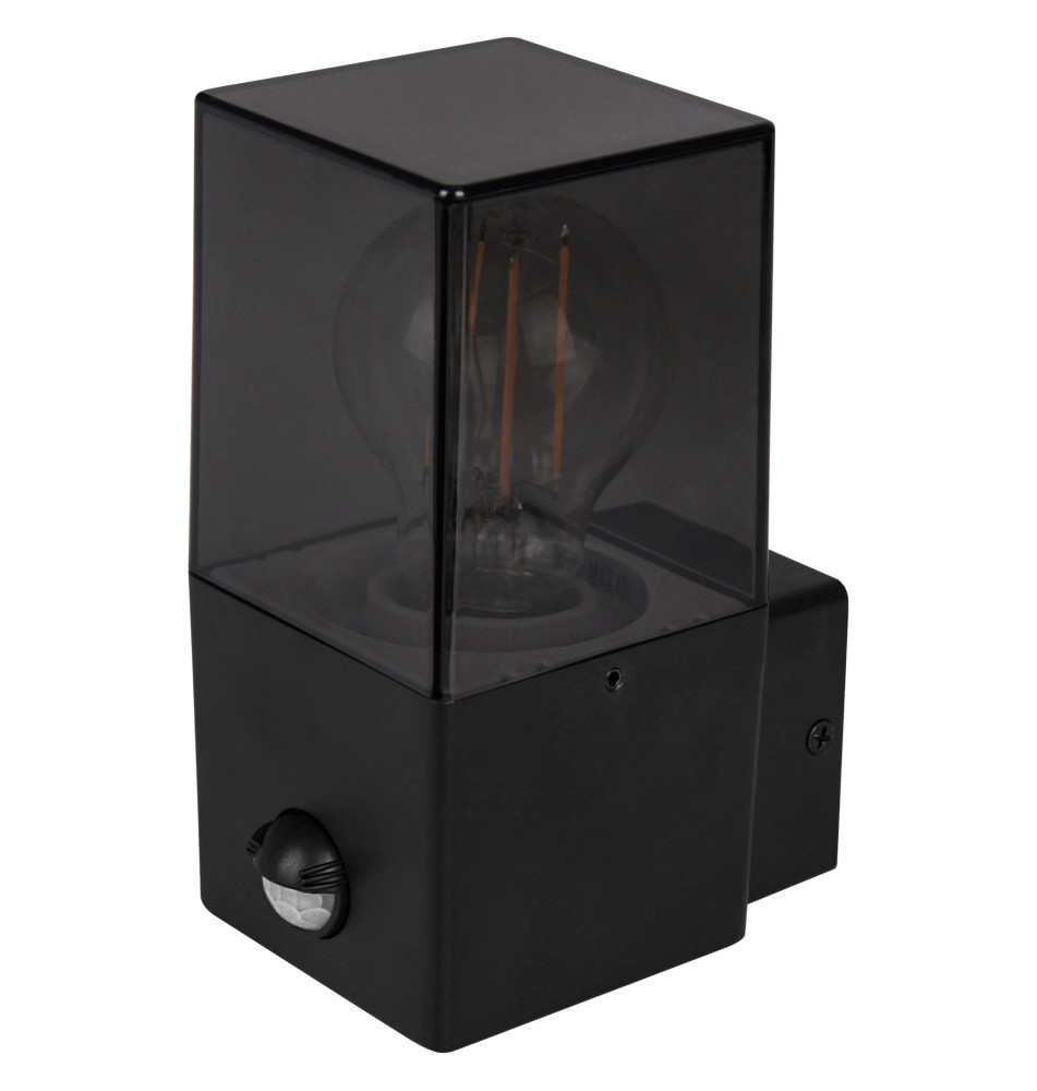 Kinkiet E27 LED PIR Kwadratowy