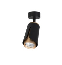 Kinkiet GU10 LED x1 czarny + złoty | LVT