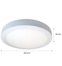 Panel LED natynkowy okrągły Proma 24W 2700K | LVT