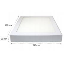 Panel LED natynkowy kwadrat Proma 12W 4000K