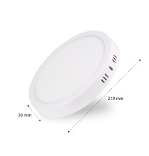 Panel LED natynkowy okrągły Proma 18W 4000K | LVT