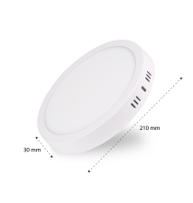 Panel LED natynkowy okrągły Proma 18W 4000K