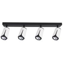 Kinkiet GU10 LED x4 biały + czarny