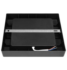 Bingo 12W 4000K Black Square Surface-Mounted LED Panel | LVT