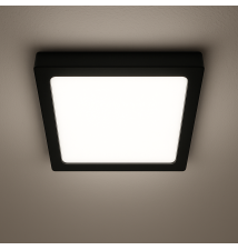 Panel LED natynkowy kwadrat Bingo 24W 4000K czarny